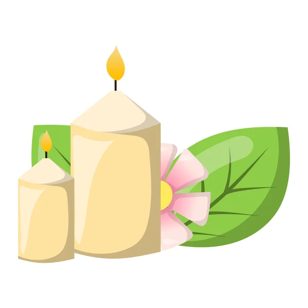 Aroma candle vector illustration. — Stock Vector