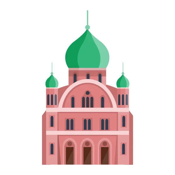 Székesegyházak és templomok temploma épület — Stock Vector