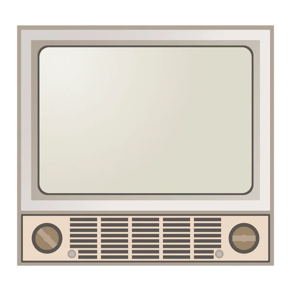 Retro TV pantalla vector ilustración — Vector de stock
