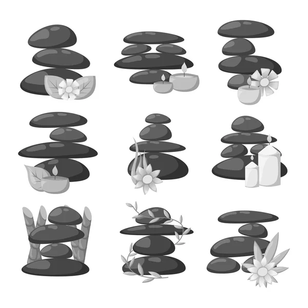 Spa stones isolated vector illustration. — Stock Vector