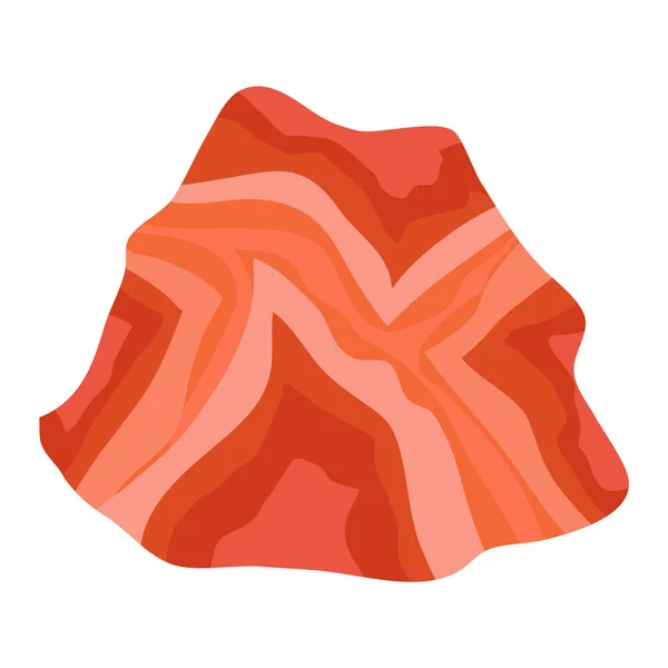 Icono de vector de piedra mineral — Vector de stock