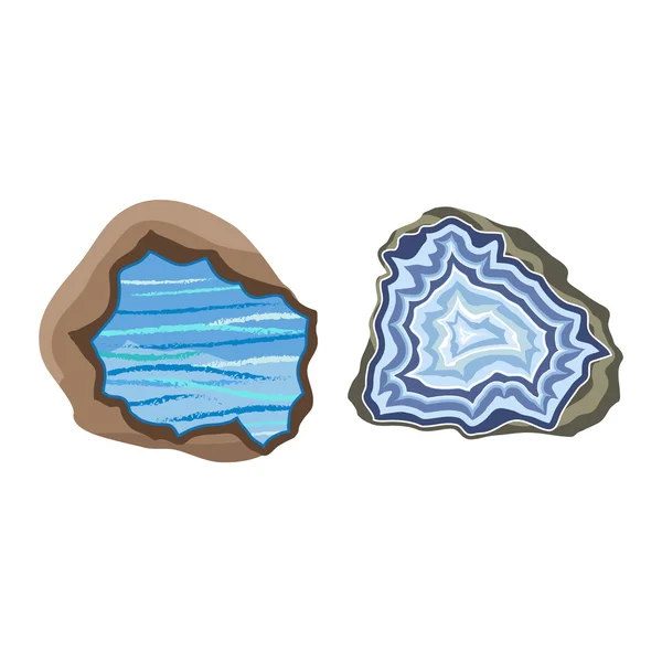 Icona vettoriale pietra minerale — Vettoriale Stock