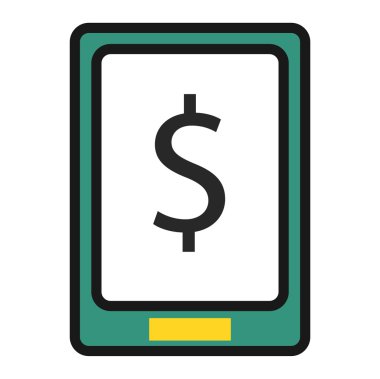 Atm simge vektör izole