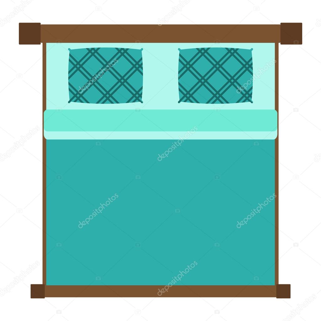 Vector bed icon isolated