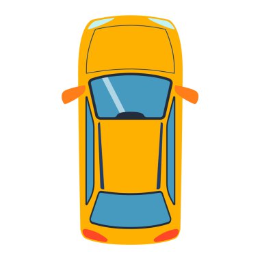 Araba üstten görünüm vektör