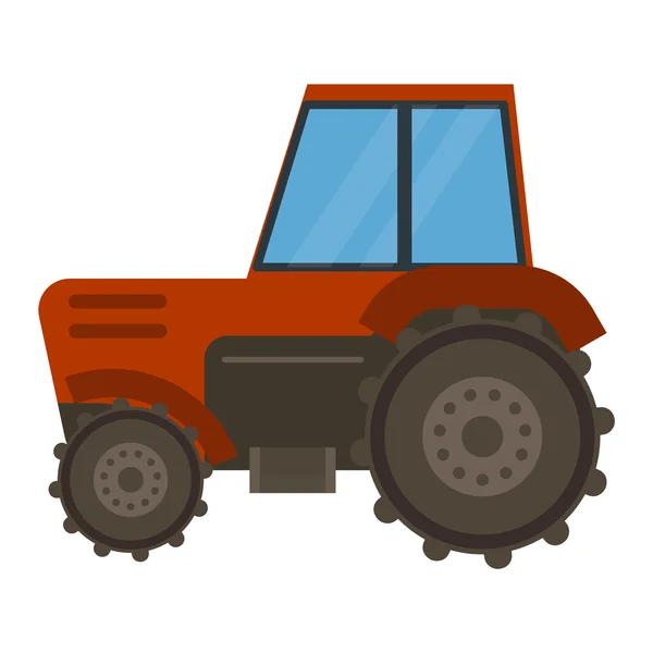 Vehicle tractor farm vector — Stock Vector