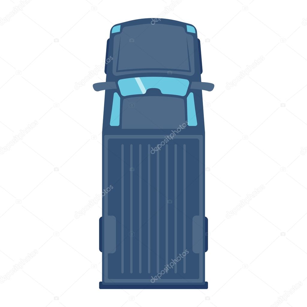 Car top view vector