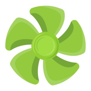 Pervane fan vektör çizim.