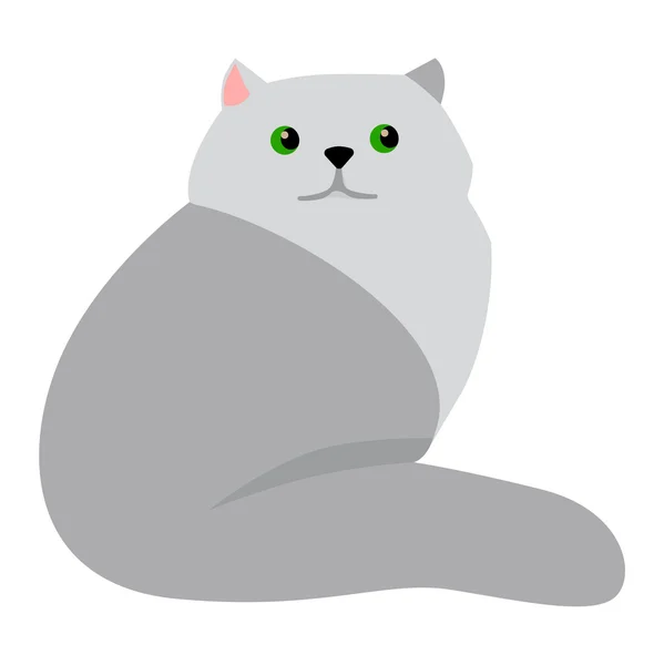 Vector kat stripfiguur — Stockvector