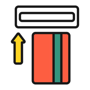 Atm simge vektör izole