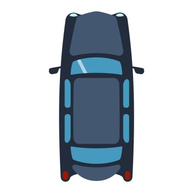Araba üstten görünüm vektör