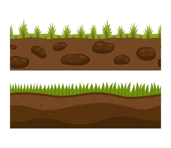 Grond segmenten vector — Stockvector