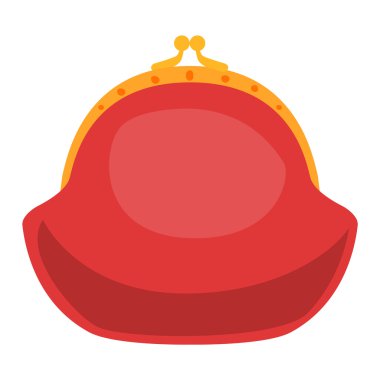 Açık çanta cüzdan vektör çizim