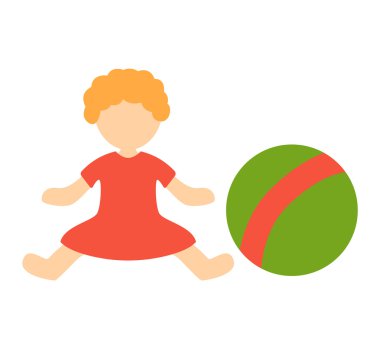 Çocuklar oyuncak vektör çizim.