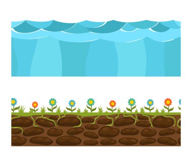 Zemin dilimleri vektör