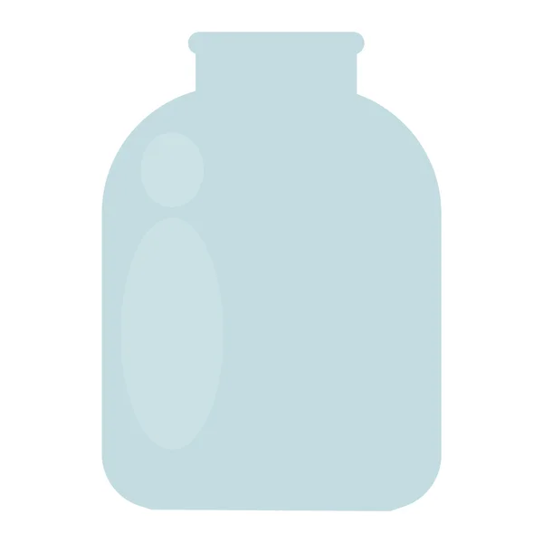 Vector de frasco de vidrio vacío . — Vector de stock