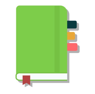 Planlamacıları defter vektör çizim.