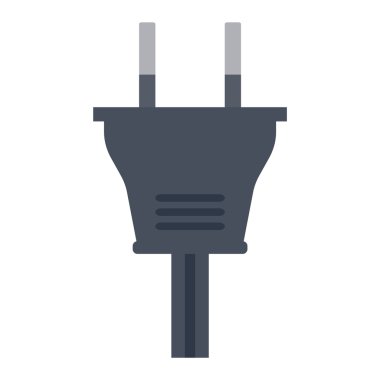 Elektrik prizine fiş vektör çizim.
