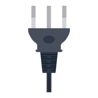 Elektrik prizine fiş vektör çizim.