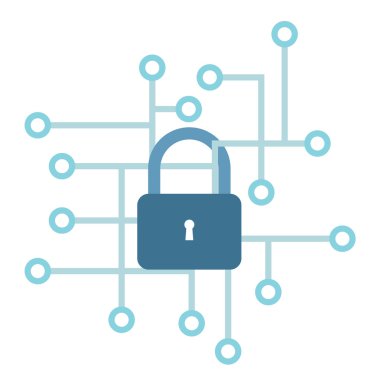 Internet güvenlik vektör çizim