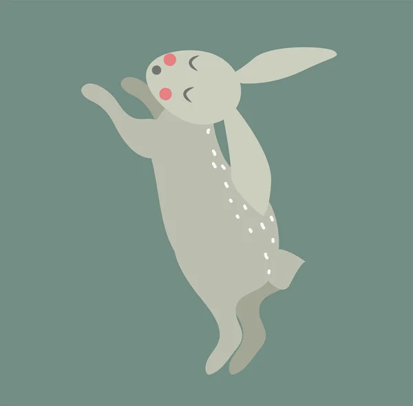 Lapin de Pâques style vecteur mignon — Image vectorielle