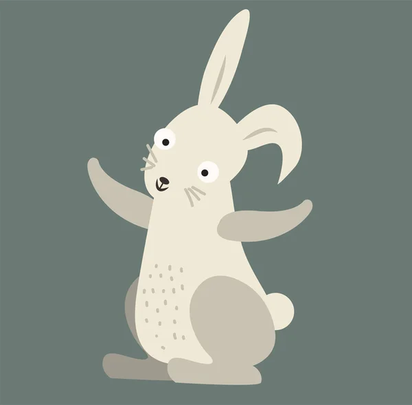 Lapin de Pâques style vecteur mignon — Image vectorielle