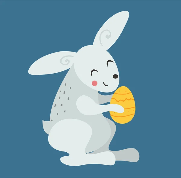 Easter bunny cute vector style — Wektor stockowy