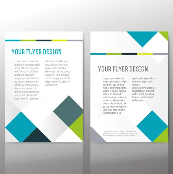 Abstract flyer vector template — Stock vektor