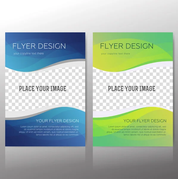 Abstract flyer vector template — Stock Vector