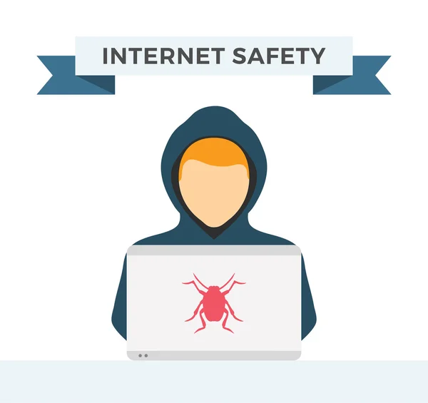 Internet security ilustracji wektorowych — Wektor stockowy