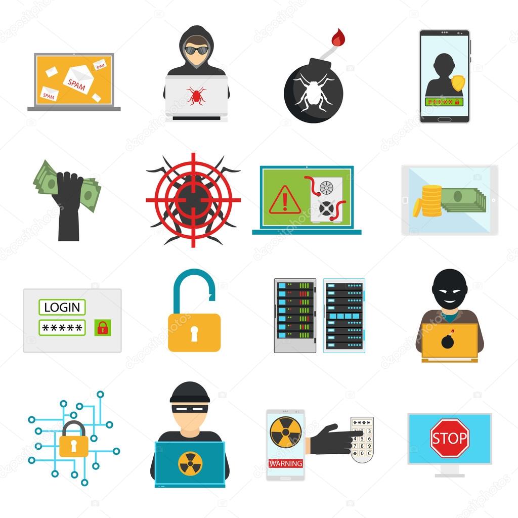 Internet security vector illustration