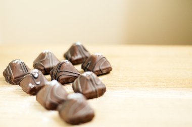 Çikolata deniz tuzu ile.