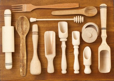 Ahşap mutfak aletleri 