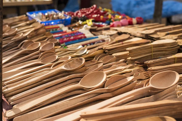 Handmade  wooden  utensils — Stock Photo, Image