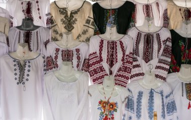 Etnik Ulusal nakış giyim.