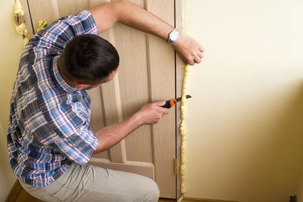 Polyurethane mounting foam — Stock Image Polyurethane mounting foam Royalty Free Stock Photos