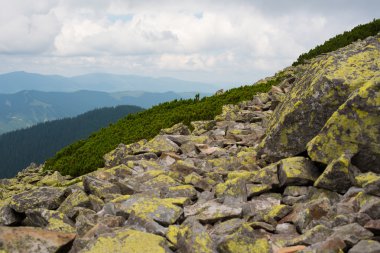İnanılmaz dağ manzarası.