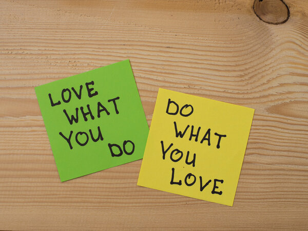 I love my job concept