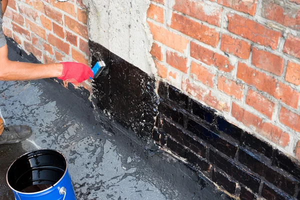 Covered brick wall  primer — Stock Photo, Image