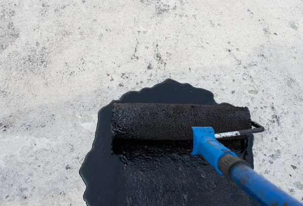 Priming concrete screed — Stock Photo, Image