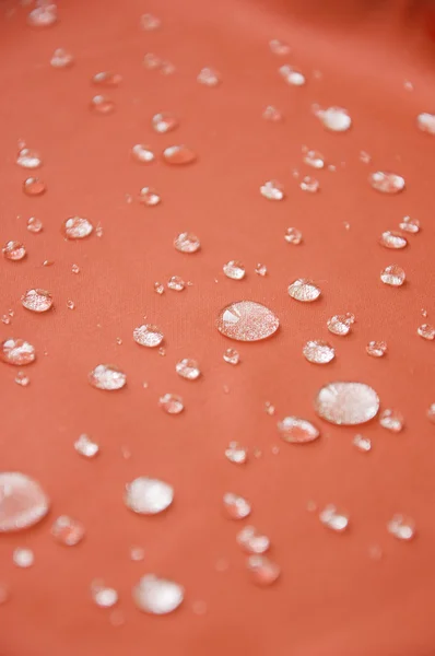 Revestimento impermeável têxtil, fundo com gotas de água . — Fotografia de Stock