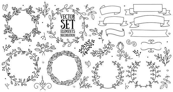 Vector dekoration Element Set — Stock vektor