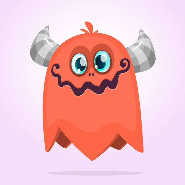 Gelukkig Tekenfilmmonster Vectorkarakter — Stockvector