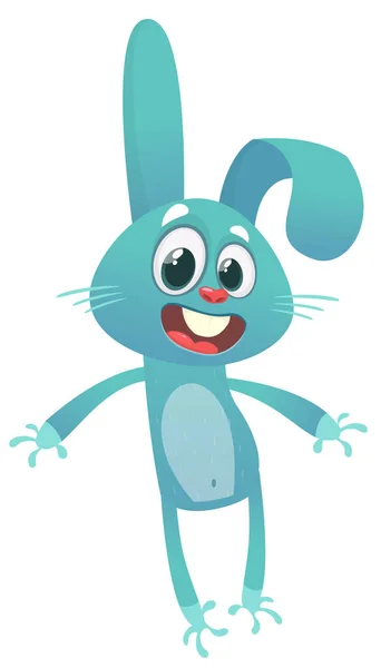 Cartoon Bunny Rabbit Character Illustrazione Vettoriale Isolato — Vettoriale Stock