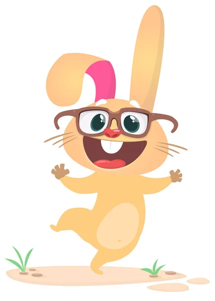 Cartoon Bunny Rabbit Character Vektorová Ilustrace Izolované — Stockový vektor