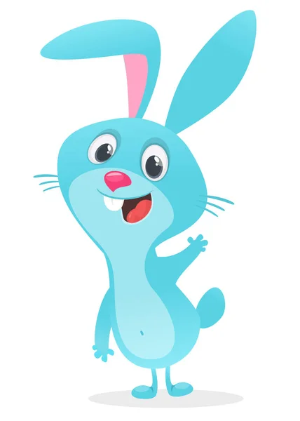 Cartoon Bunny Rabbit Character Vector Illustration Isolated — Stock Vector