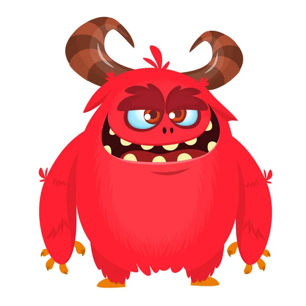 Cara Monstro Ícone Vetor Desenho Animado Criatura Assustadora Emoção Com  vetor(es) de stock de ©Seamartini 504559228