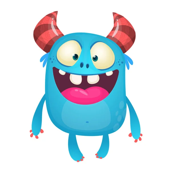 Lustige Cartoon Monster Figur Vektorillustration — Stockvektor
