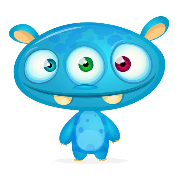 Cute cartoon monster. Vector character — Stock Vector