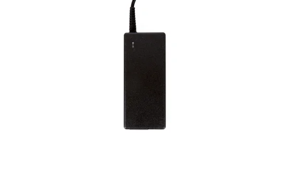 ラップトップ Ac アダプター充電器のプラグに孤立した白い背景 — ストック写真